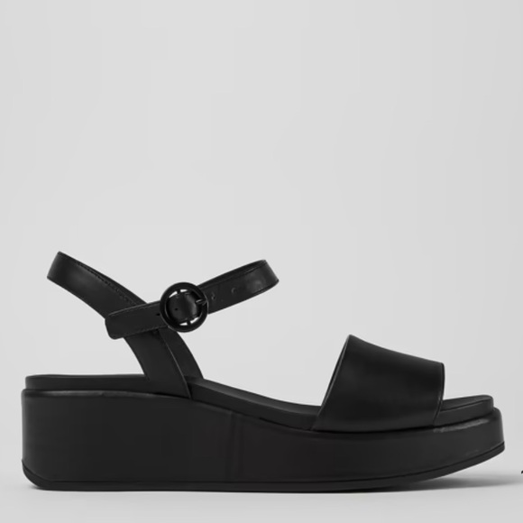 Camper Misia Black Platform Sandals - Picture 1 of 9